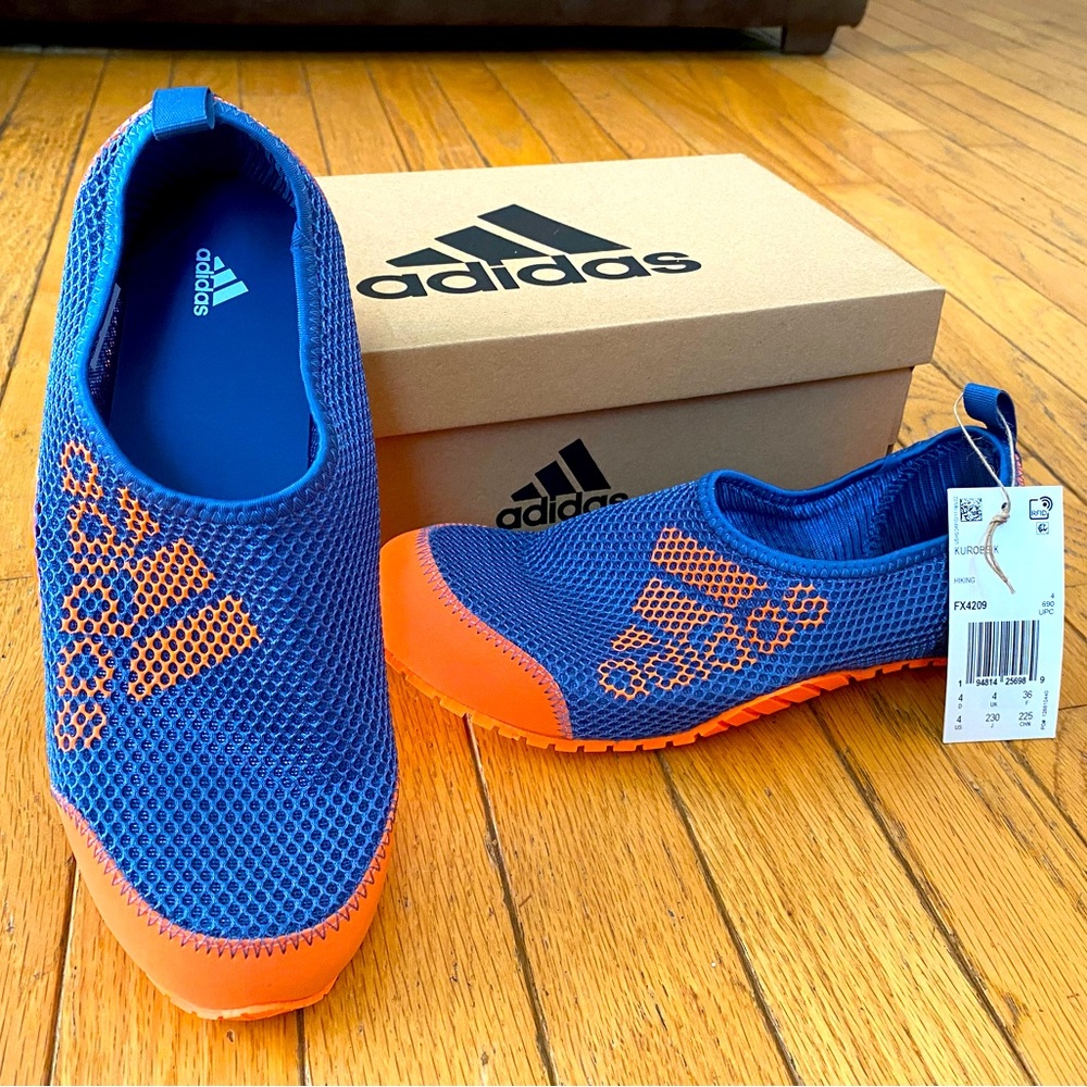 Boys Adidas Kurobe water shoes NIB youth size 4